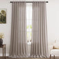 Brownish Grey Linen Curtains 96 Inches Long by Nanspring