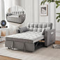 3-in-1 Loveseat Sleeper Sofa, Modern 55.5" Pull Out Couch, Velvet Upholstered by FENFSHE