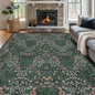 Vintage Green Living Room Rug, 8x10 Washable Area Rugs by Unknown