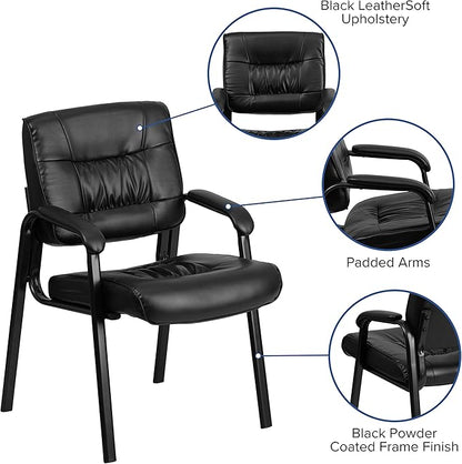 Flash Furniture Haeger LeatherSoft Tufted Executive Reception Chair - Image 4