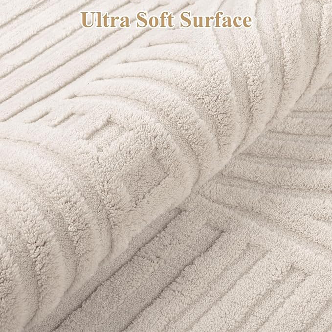 Pauwer 2x3 Area Rugs for Living Room, Modern Non Slip Washable Rug, Soft Fluffy - Image 3