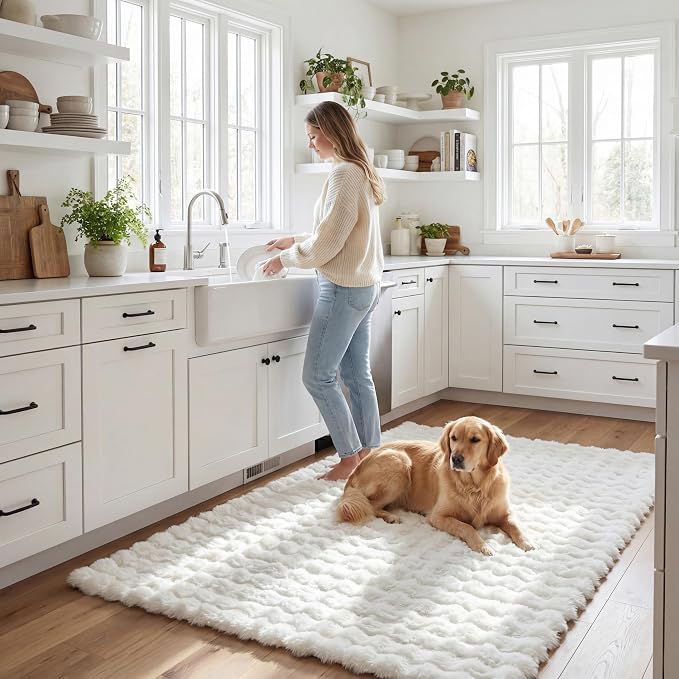 nuLOOM Jeni Off White Checkered Washable Area Rug, Off White - Image 9