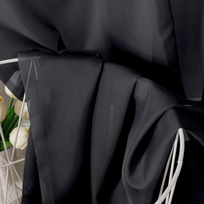 Black Sheer Curtains 78 Inches Long 2 Panels - Image 6