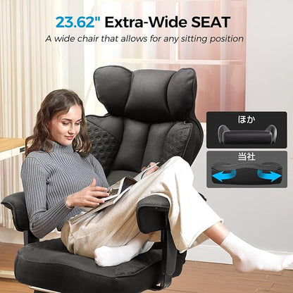 COMHOMA Big and Tall Office Chair Heavy Duty Wide Ergonomic Fabric Deluxe - Image 6