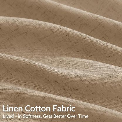 Sand Beige Curtains 102 Inches Long - Image 4