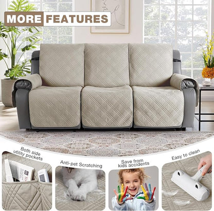 TAOCOCO 100% Waterproof Recliner Sofa Covers 3 Seater Split Couch Covers - Image 5