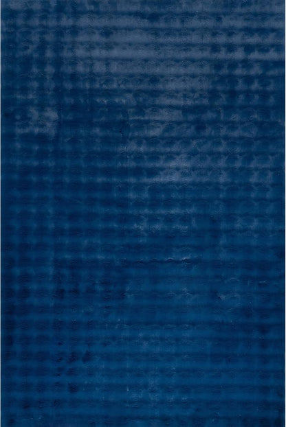 nuLOOM Jeni Navy Checkered Washable Runner Rug - Image 4