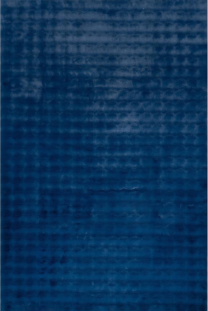 nuLOOM Jeni Navy Checkered Washable Area Rug - Image 5