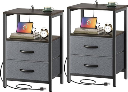Huuger Nightstands Set of 2, End Tables - Image 9