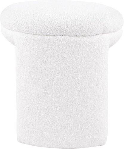 Furniture of America Rami Modern 18-inch Solid Wood Upholstered Ottoman - Image 5