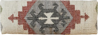 LR Home Off-White/Multicolor Handmade Upholstered Bench - Image 6