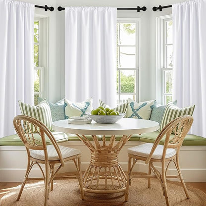 NICETOWN Bedroom 100% Blackout Curtains, 2 Panels, 42 by 72, Snow White - Image 4