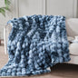 50x60 Inches Ultra-Soft Fuzzy Faux Fur Plush Throw Blanket by Serenhom