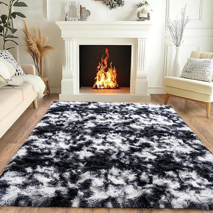 Super Fluffy Area Rug for Living Room 5x7, Shaggy Carpet - Image 2