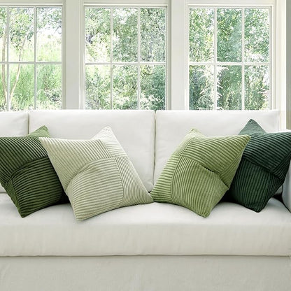 MIULEE Spring Green Decorative Throw Pillow Covers 20x20 Inch Set of 4 Boho - Image 2