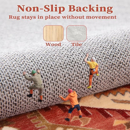 SERISSA 2x3 Washable Non Slip Boho Small Area Rug - Image 4