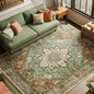 RELEANY Washable Area Rug, Brick/Brown/Green | Non-Slip, Water Repellent by RELEANY