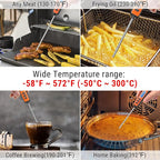 ThermoPro TP01A Instant Read Meat Thermometer with Long Probe Digital Food Cooking Thermometer for Grilling BBQ Smoker Grill Kitchen Oil Candy Thermometer