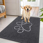OLANLY Dog Door Mat for Muddy Paws 44x32, Paw Print Design Chenille Mud Mat | by OLANLY