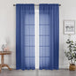 Sheer Curtains 78 Inches Long 2 Panels Set by OWENIE
