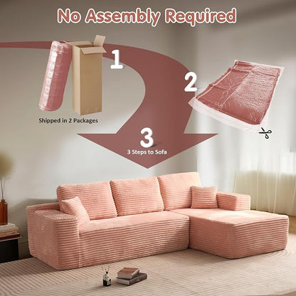 ovios 104" Cloud Boneless Couch - Image 4