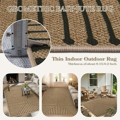 Lahome Neutral Outdoor Rug 5x7 - Image 4