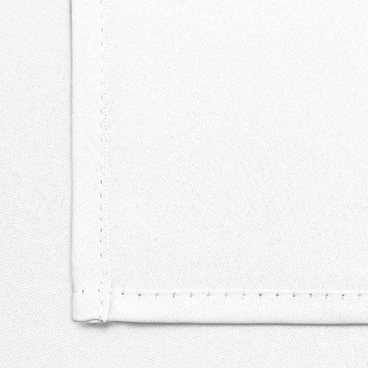Yakamok Room Darkening Curtains 62x84 inch Length Pure White-Living Room | 2 - Image 6