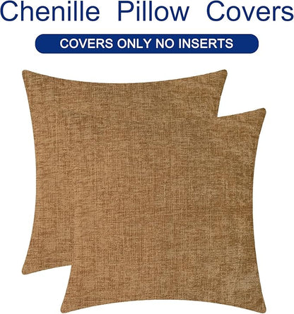 CaliTime Decorative Couch Throw Pillow Covers 18 X 18 Inches Apricot Brown | - Image 6