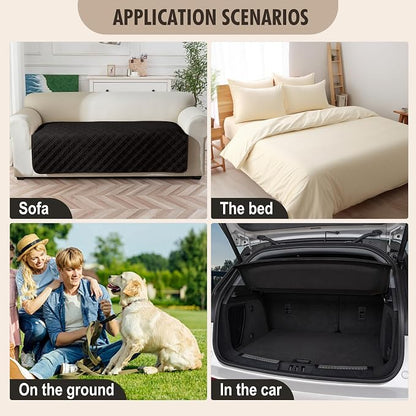 Genina Waterproof Couch Cover, Washable Anti-Slip 67 inch Sofa Covers - Image 6