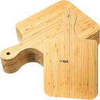 Lounsweer 6 Pcs Thicken Cutting Board Bulk Wood Board for Chopping Serving Charcuterie Material for Laser Engraving Mother' Day Wedding Housewarming Gift(Bamboo,16 x 10 Inches)