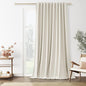 Extra Wide 100% Blackout Linen Curtains by Guken