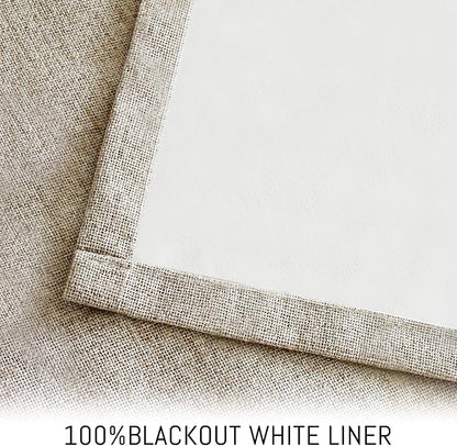 Yakamok Natural Linen Textured Curtains 72 Inches Long - Image 3
