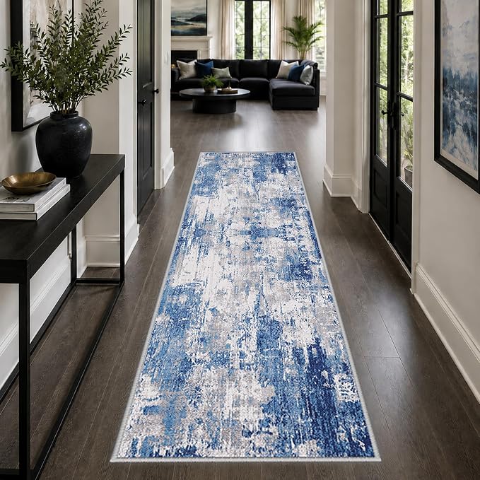 RELEANY Washable Runner 2'x6' Abstract Area Rug - Image 8