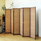 6 Panel Bamboo Room Divider Screen, 5.6 FT Tall Bamboo Divider Folding Panel by PawlaBay