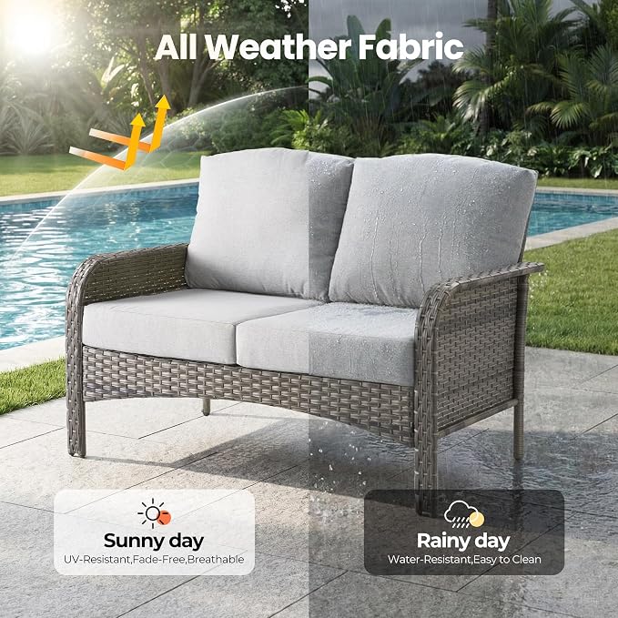 Weaxty Wicker Patio Furniture Set - Image 7