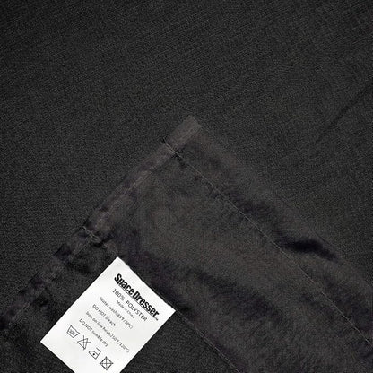 SpaceDresser Black Sheer Curtains 4 Panels Rod Pocket Semi-Sheer Curtain 90 - Image 5