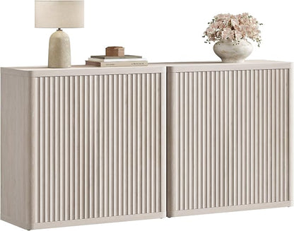 SICOTAS Buffet Cabinet with Storage 69.2" Sideboard Accent Modern Credenza with - Image 9