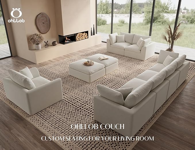 ohllob 48.6" Single Sofa, Small Boneless Couches - Image 6