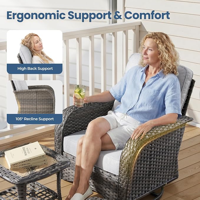 Weaxty Wicker Patio Furniture Set - Image 4