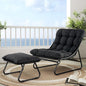 Grand patio Outdoor Chair with Ottoman, Comfy Lounge Chair with Puffy Cushion by GrandPatio