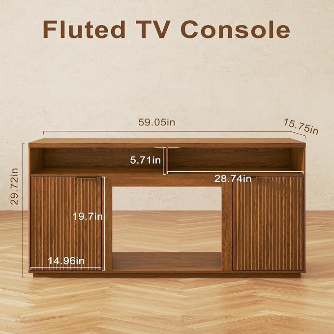 2-Piece Fluted Living Room Set Includes 31.5" Fluted Lift Top Coffee Table - Image 3