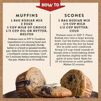 Kodiak Cakes Muffin Mix, Blueberry, 14 Ounce, Pack of 6