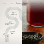 Katú Rosella Premium Organic Loose-Leaf Yerba Mate Tea with Hibiscus, Peppermint, and Stevia Leaves, Vibrant Floral Twist, Natural Energy, 17.6 oz (500g)