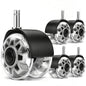 RidRed Office Chair Wheels, Smooth & Quiet Rollerblade Casters Wheels, Heavy by RidRed