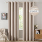 MIULEE 100% Blackout Linen Curtains by MIULEE