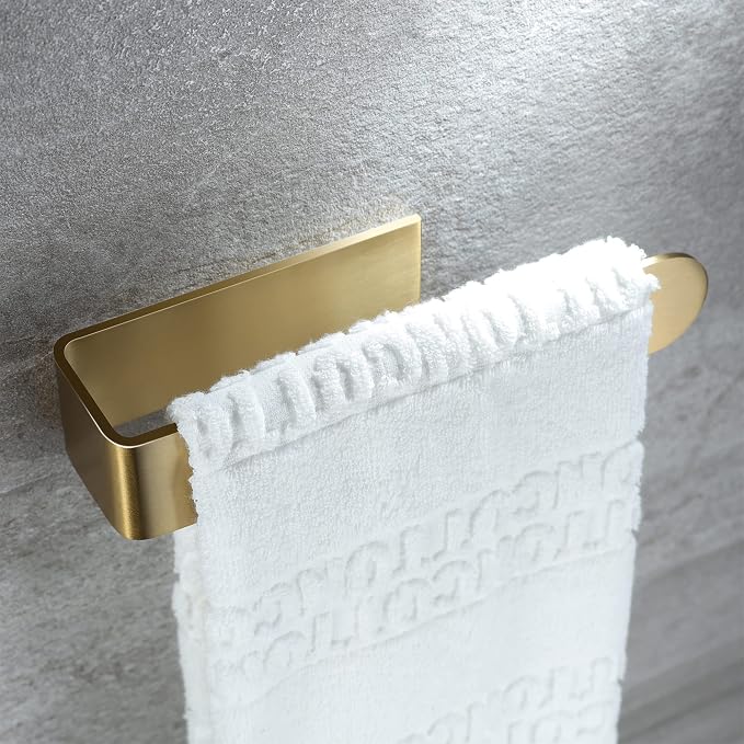 Taozun Adhesive Towel Rack/Hand Towel Holder, Stainless Steel Brushed Towel Ring - Image 2
