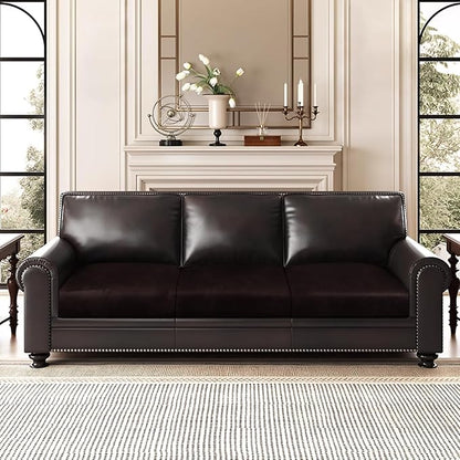 ANARACHON Leather Look Couch Cushion Covers Sofa Seat Slipcovers Sets Couches - Image 2