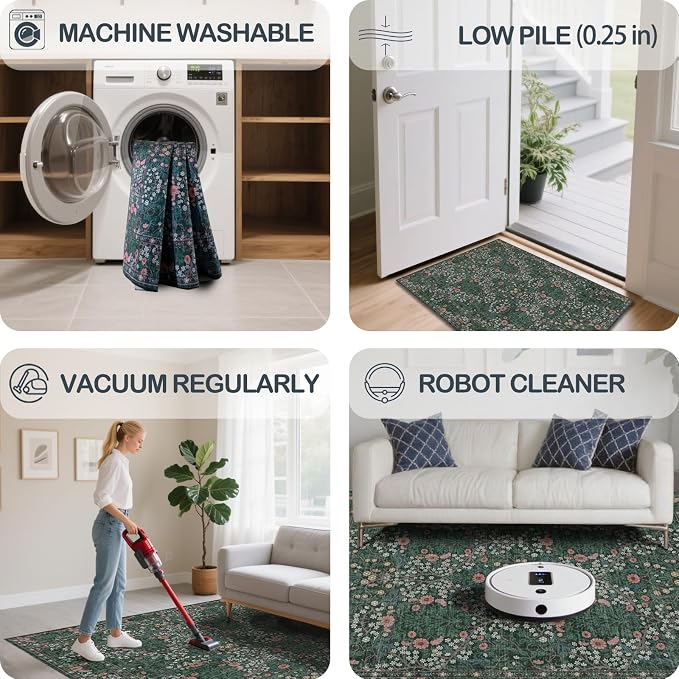 Washable 2'6" x 10' Runners for Hallways, Non Slip Long Floor Runner for Kitchen - Image 6