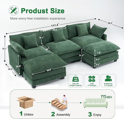 Expandable Modular Sectional Sofa - Image 2