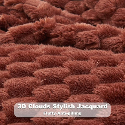 NEWCOSPLAY Fleece Clouds Cozy Twin Blanket - Image 5